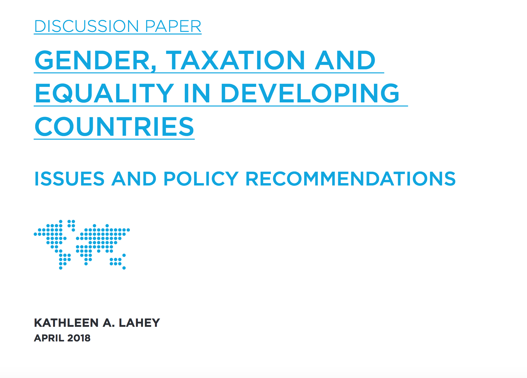 2016-05-03-Gender, Taxation And Equality In Developing Countries-EN-IMAGEM