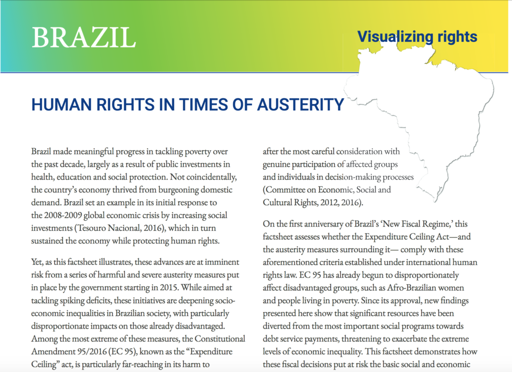 Brazil: Human Rights In Times Of Austerity - Global Tax Justice