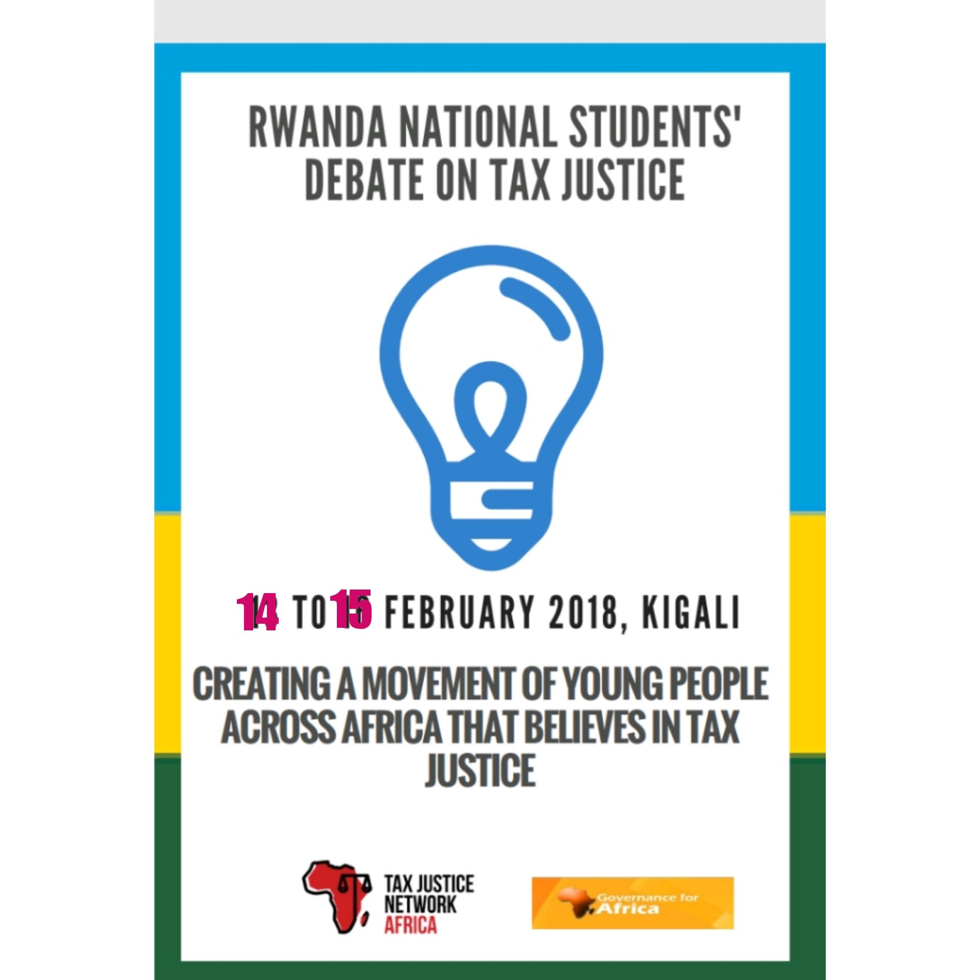 First students debate on #TaxJustice in Rwanda