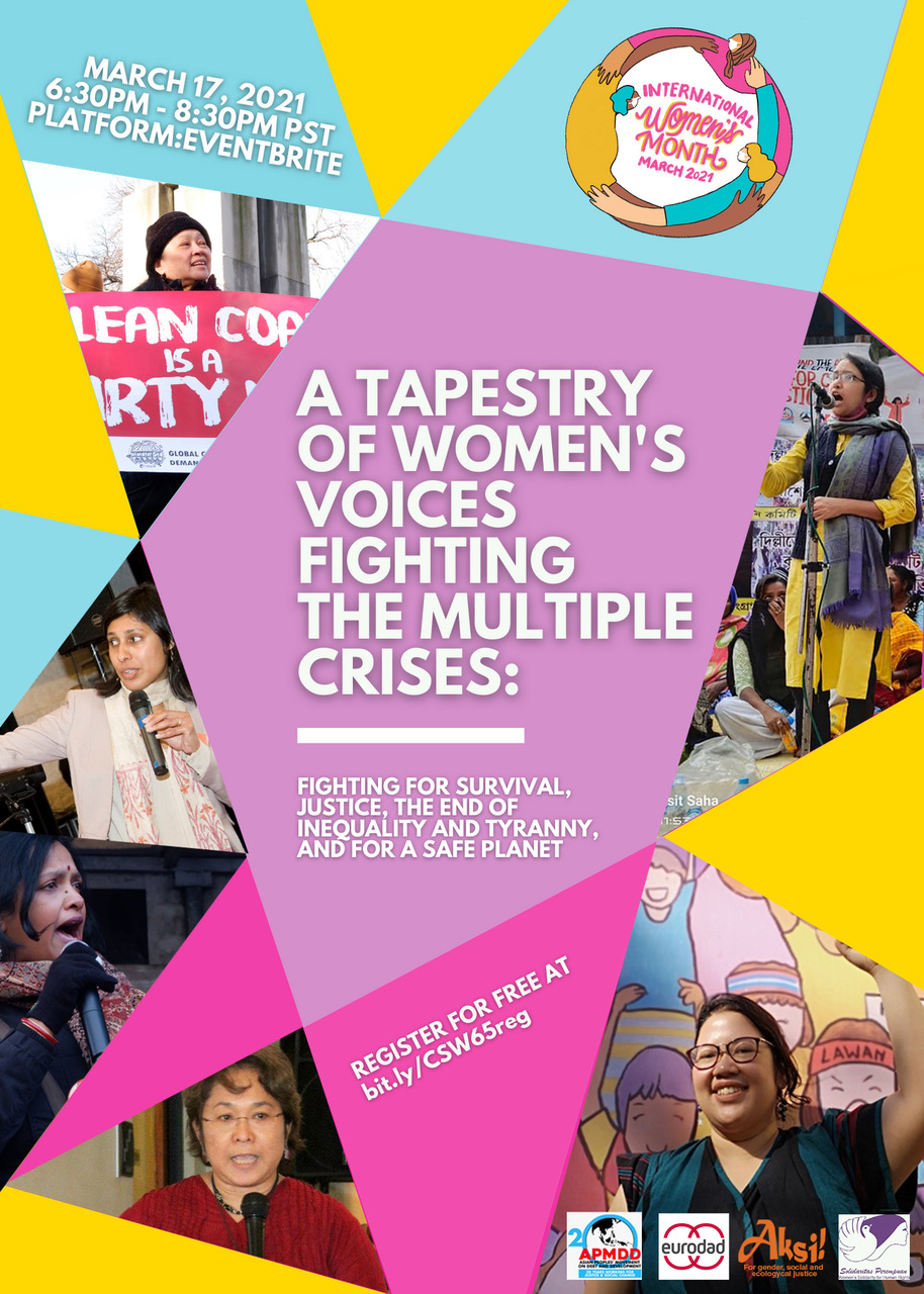 UNCSW65 Parallel Event: A Tapestry of Women’s Voices Fighting the Multiple Crises