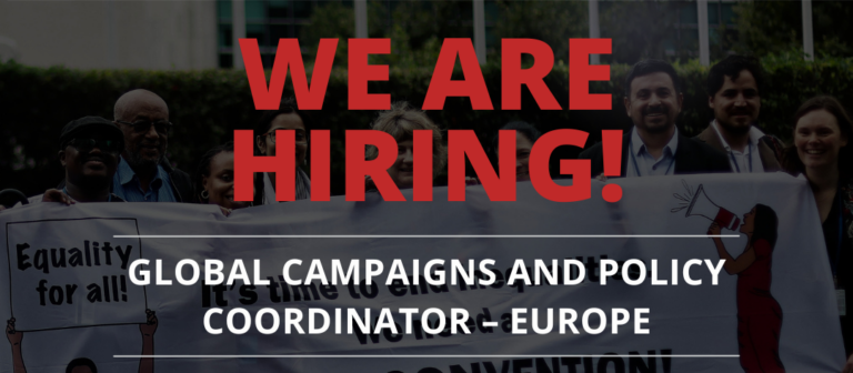 We Are Hiring: Global Campaigns and Policy Coordinator – Europe