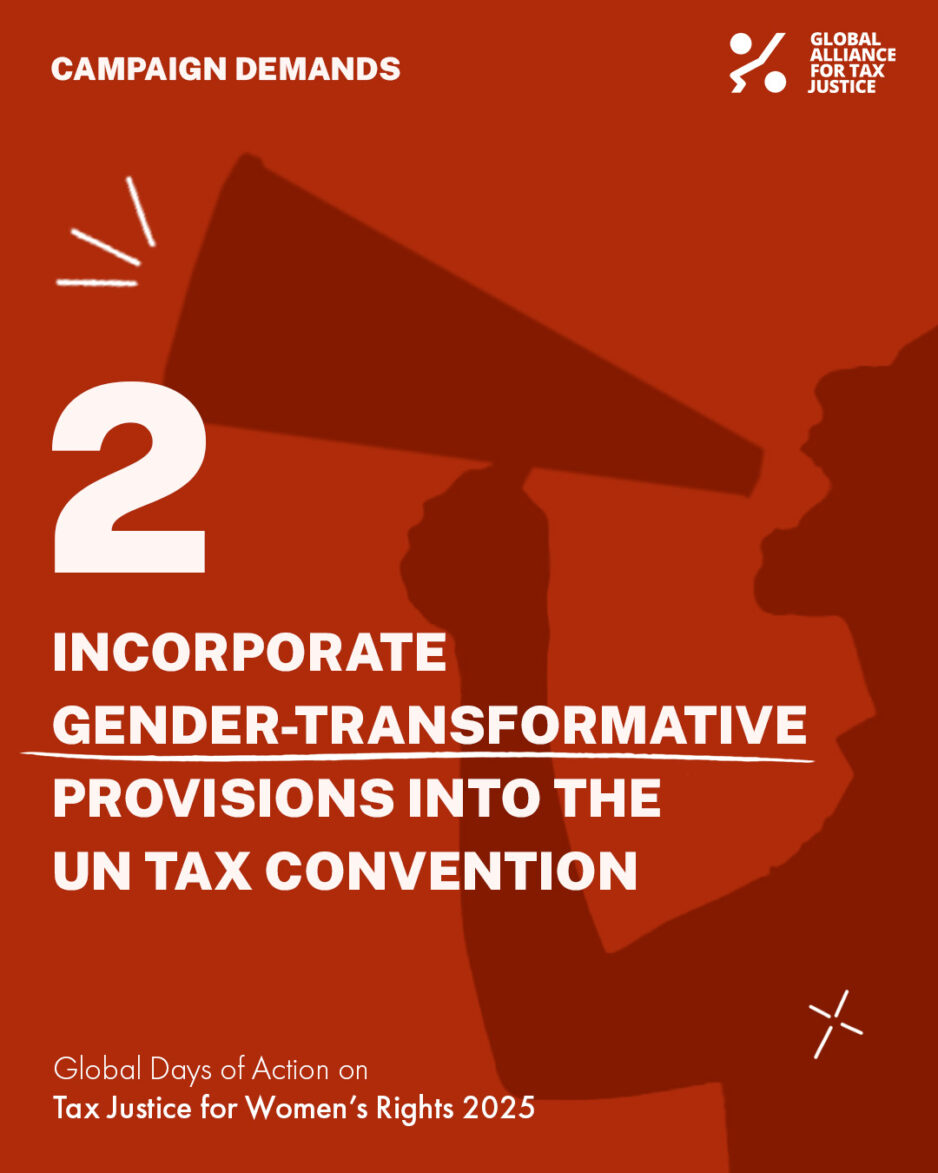 Incorporate Gender-Transformative Provisions into the UN Tax Convention