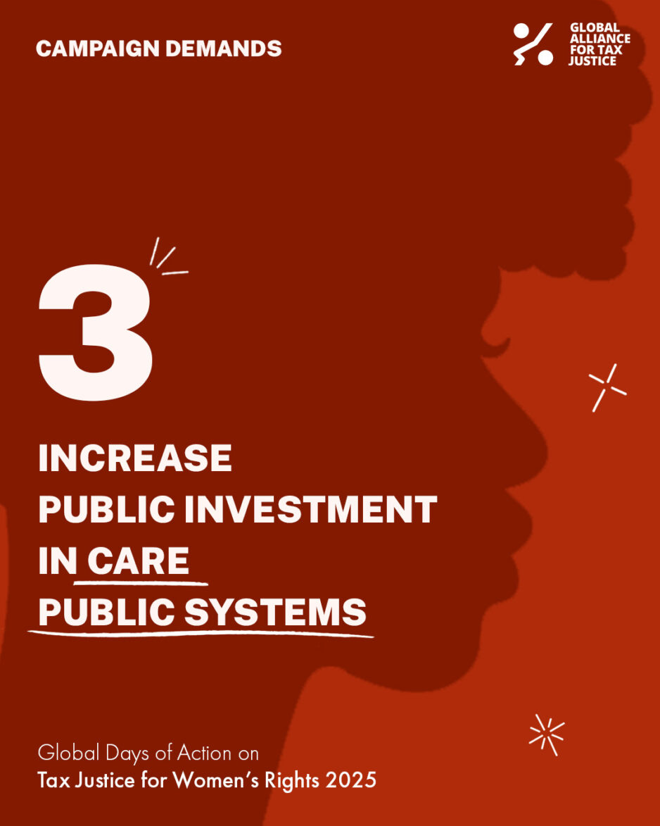 Increase Public Investment in Care Public Systems