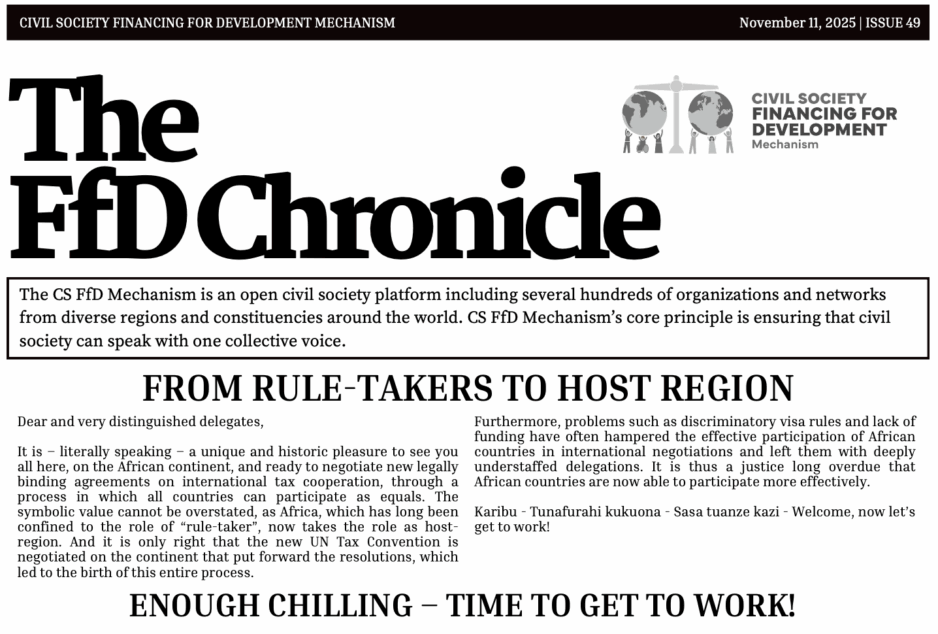 FfD Chronicle: Time to get to work!