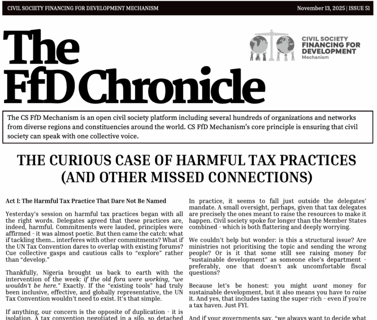 FfD Chronicle: The Curious Case of Harmful Tax Practices