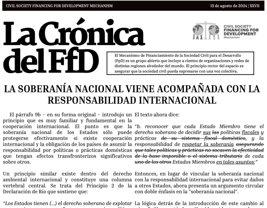 La Cronica del FfD: Los malos hábitos de la OCDE
