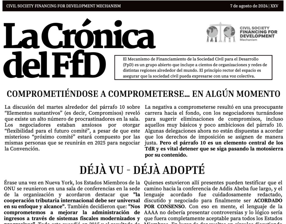 La Cronica del FfD: Comprometiéndose a comprometerse